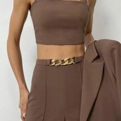 Jessica Bara Carissa Chain Top And Trouser Two Piece Set