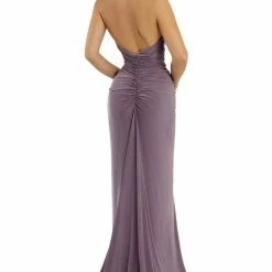 The Event Shop Nicole Bakti Halter V Neck Gown