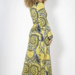 Baccio Couture Baccio Silk Long Sleeve Duster