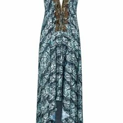 Summer Lovin' Kareena Ibiza Halter Neck Embellished Maxi Dress