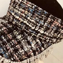 Summer Lovin' Jessica Bara Freddie Tweed Rhinestone Fringe Visor