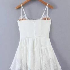 Jessica Bara Aviva Lace Slip Mini Dress Birthday Suit