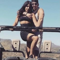 Jessica Bara Famous Knit Cut Out Romper Influencer Style