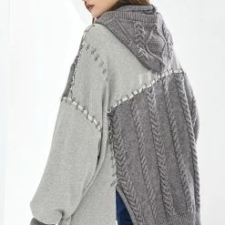 Reve Doll Essentials Jessica Bara Sienna Cable Knit Zip Up Jacket