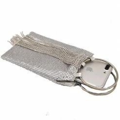 The Event Shop Jessica Bara Alexandra Crystal Tassel Clutch