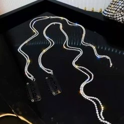 Birthday Suit Jessica Bara Tati Rhinestone Tassel Fringe Hair Clips