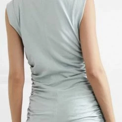 Reve Doll Essentials Jessica Bara Juelz High Neck Ruched Bodycon Dress