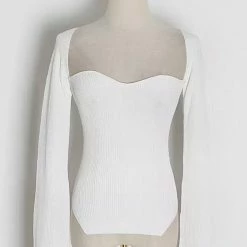 Jessica Bara Gabriela Long Sleeve Knitted Top Tops