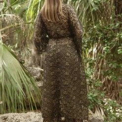 Cioccolato Gigi Lace Cardigan And Pant Two Piece Set