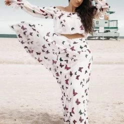 Jessica Bara Rosalia Off Shoulder Two Piece