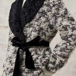 Jessica Bara Acacia Tweed Belted Wrap Coat The Event Shop