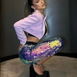 Jessica Bara Dixie Long Sleeve Cropped Blazer