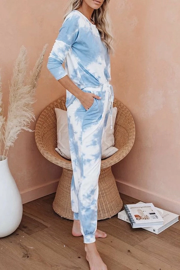 Jessica Bara Piper Tie Dye Top And Jogger Two Piece Set Reve Doll Essentials