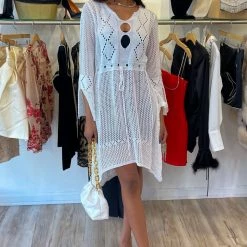 Kareena Maui Crochet Mini Dress Cover Up Summer Lovin'