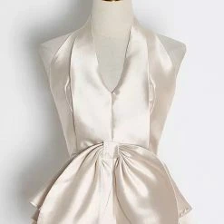 Jessica Bara Bobbie Bowknot Halter Top