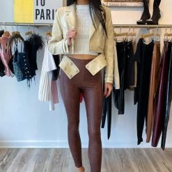 Reve Doll Essentials Jessica Bara Jeffie Long Sleeve Detachable Leather Jacket