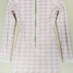 Jessica Bara Polina Gold Button Long Sleeve Mini Dress The 9-5 Shop