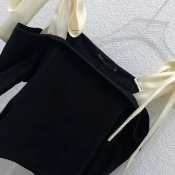 Jessica Bara Zendaya Flared Sleeve Bowknot Top