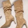 Jessica Bara Marcus Faux Suede Knee High Boots Reve Doll Essentials