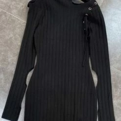 Jessica Bara Jaxson Lace Up Cold Shoulder Dress Dresses