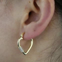 Jessica Bara Hollie Heart Hoop Earrings Reve Doll Essentials