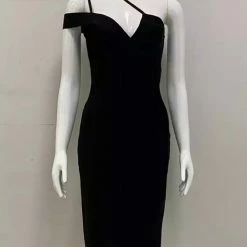 Jessica Bara Natali One Shoulder Bandage Mini Dress