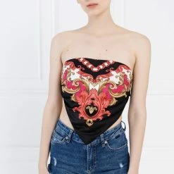 Jessica Bara Perla Self-Tie Scarf Top