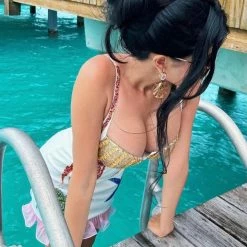 Influencer Style Jessica Bara Augustine Starfish Sequin Mini Dress