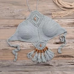 Summer Lovin' Jessica Bara Shania Crochet Beaded Two Piece Set