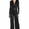 The Event Shop Jessica Bara Aneta V Neck Sequin Jumpsuit