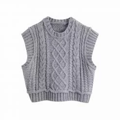 Tops Jessica Bara Caydence Cable Knit Sweater Vest