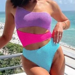 Jessica Bara Tallulah One Shoulder Cut Out Swimsuit Summer Lovin'