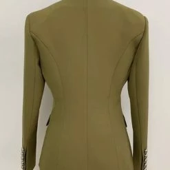 Reve Doll Essentials Jessica Bara Donatella Silver Button Blazer