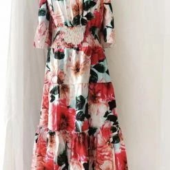 Jessica Bara Junie Floral Off The Shoulder Maxi Dress Summer Lovin'