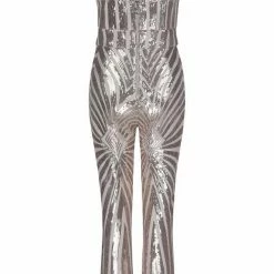 Jessica Bara Seraphina Sleeveless Sequin Jumpsuit