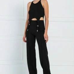 Jessica Bara Carter Suspender Belt Crop Top Tops
