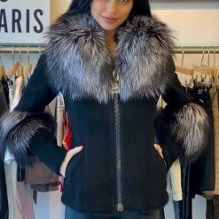 Luigi Long Sleeve Fur Jacket