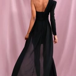 Jessica Bara Adrianna One Shoulder Belted Maxi Dress Summer Lovin'
