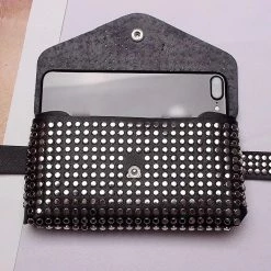 Summer Lovin' Jessica Bara Gabriel Faux Leather Studded Belt Bag