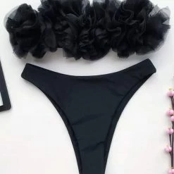 Influencer Style Jessica Bara Bobby Tube Top Organza Bikini Set