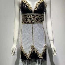 Jessica Bara Mirabel Sequin Fringe Mini Dress The Event Shop