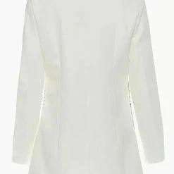 Jessica Bara Dionara Rhinestone Double Breasted Blazer Influencer Style