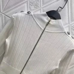 Jessica Bara Melida Long Sleeve High Neck Knit Dress