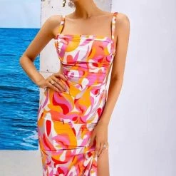Jessica Bara Cyrus Cut Out Midi Dress Summer Lovin'