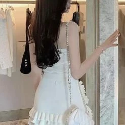 Summer Lovin' Jessica Bara Tabby Strapless Top And Ruffle Skirt Two Piece Set