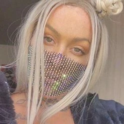 Accessories Zoey Rhinestone Face Masks