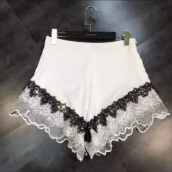 Jessica Bara Daisie Lace Rhinestone Shorts