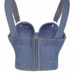 Jessica Bara Abby Denim Bustier Crop Top Summer Lovin'