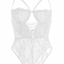 Jessica Bara Azalea Lace Strappy Bodysuit