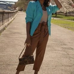 Reve Doll Essentials Commando Faux Leather Paperbag Pants